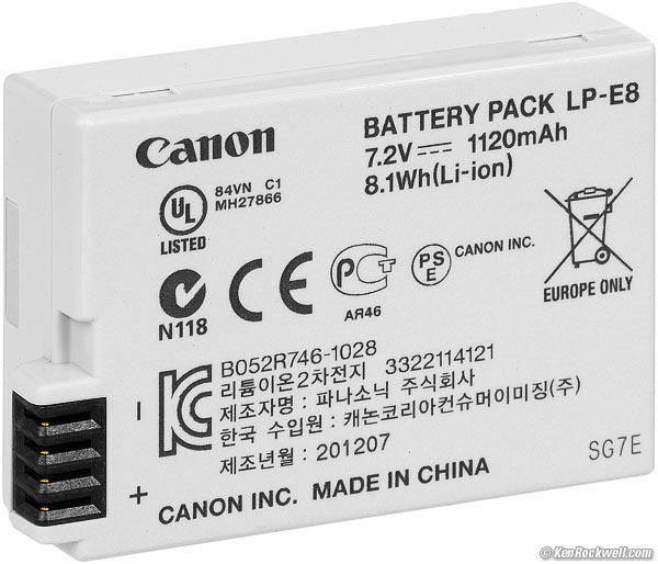 Canon LP-E8 baterija