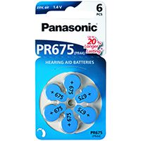 Panasonic Zinc-air PR675 baterija